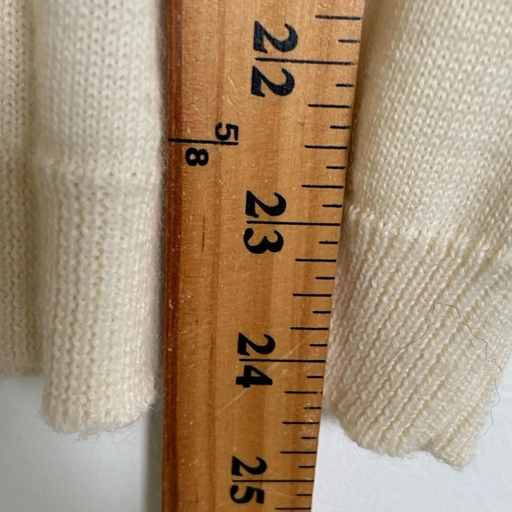 Alfred Dunner Wool Blend Embroidered Sweater Mock Neck Size L Preppy Cottagecore - Picture 10 of 13